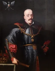 Porträt von König Johann II. Kasimir in Kettenhemd